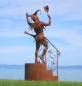 Preview: Huge Harlequin garden sculpture rusty